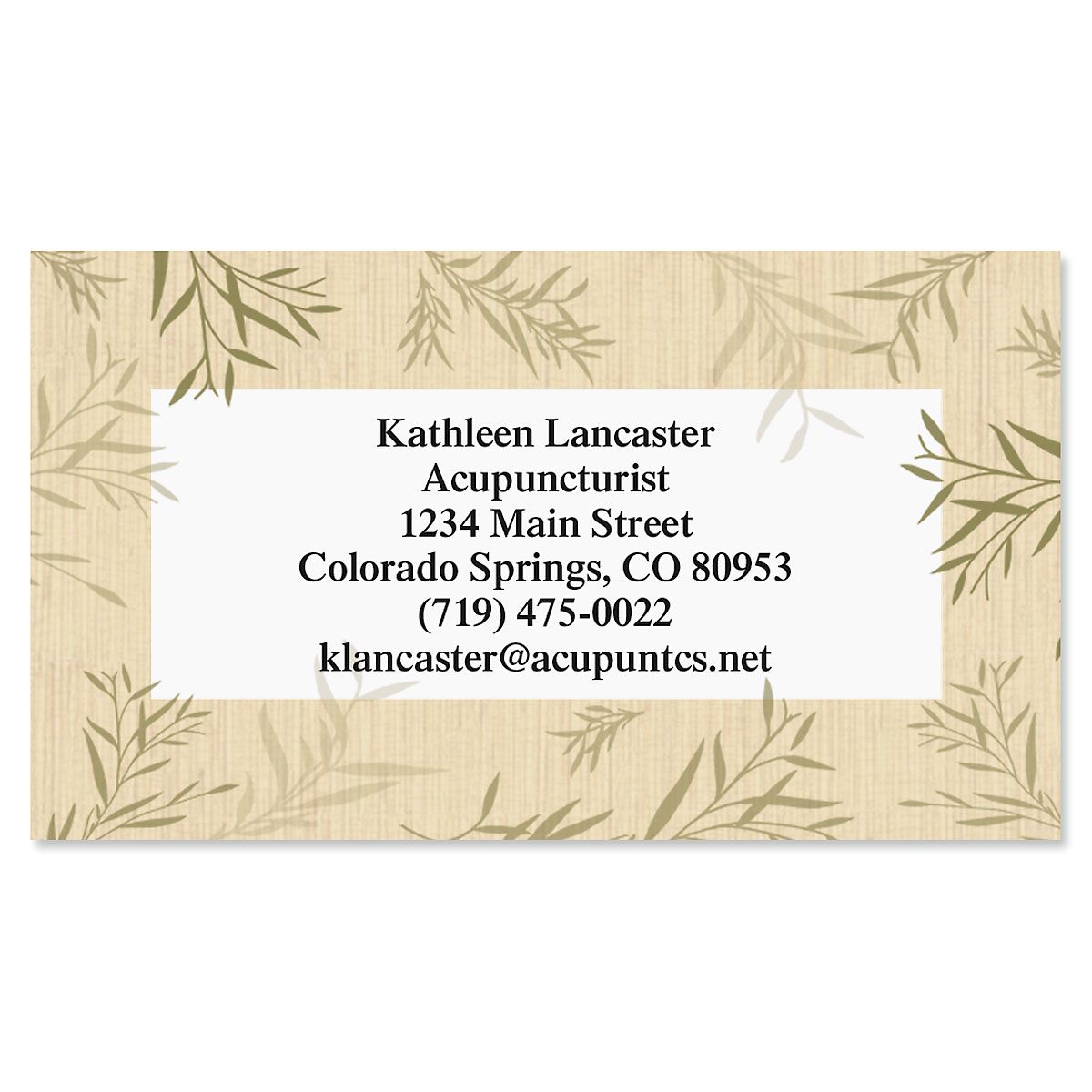 Bamboo Business Cards