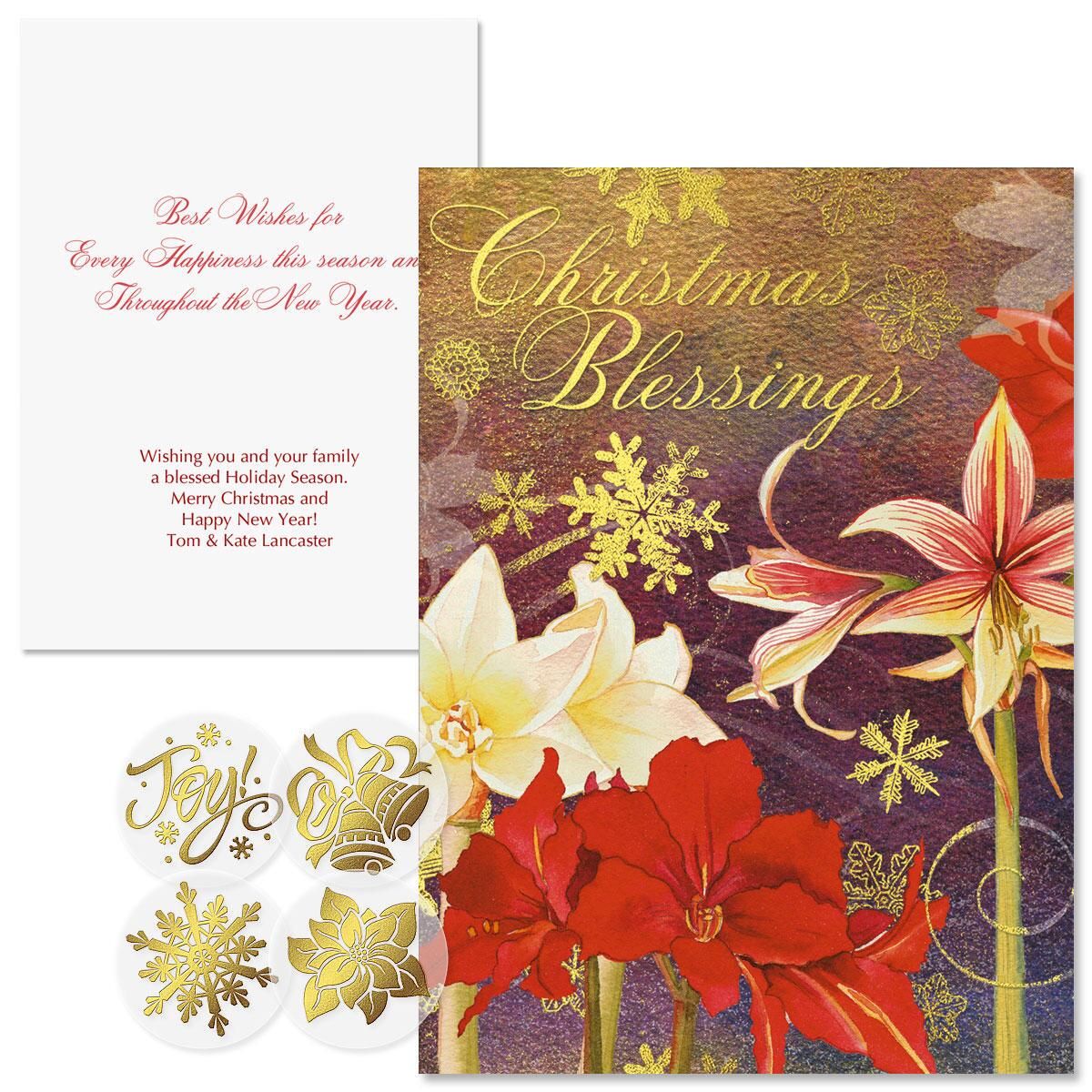 ambiance foil christmas cards colorful images