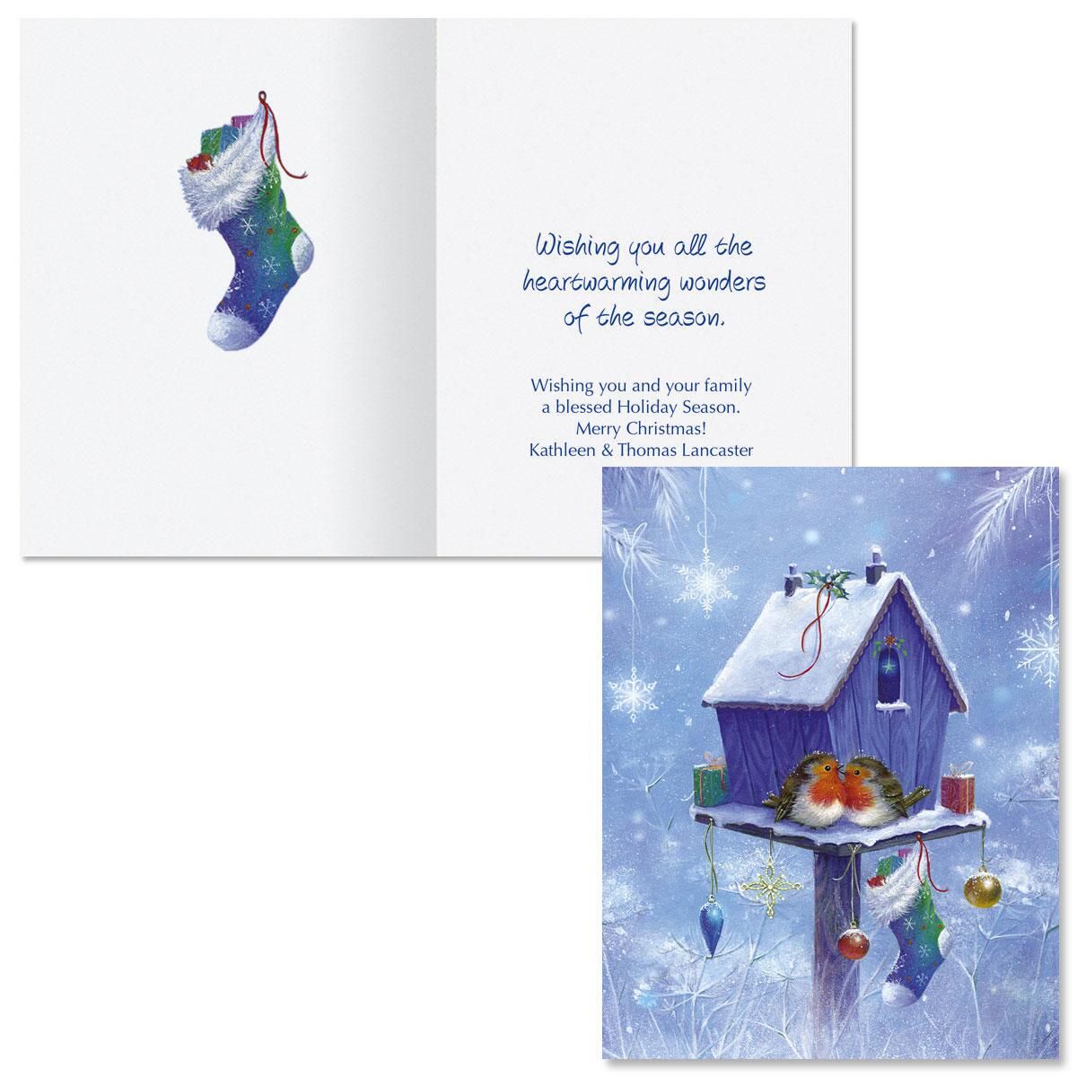 Welcome Home Note Card Size Christmas Cards | Colorful Images