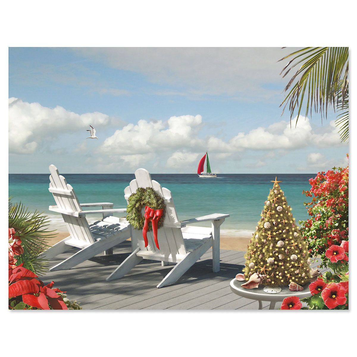 Christmas in the Sunshine note card size
