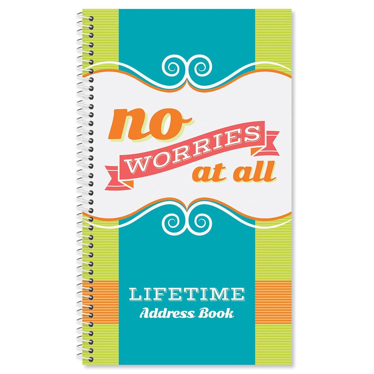 think happy lifetime address book colorful images lifetime address books