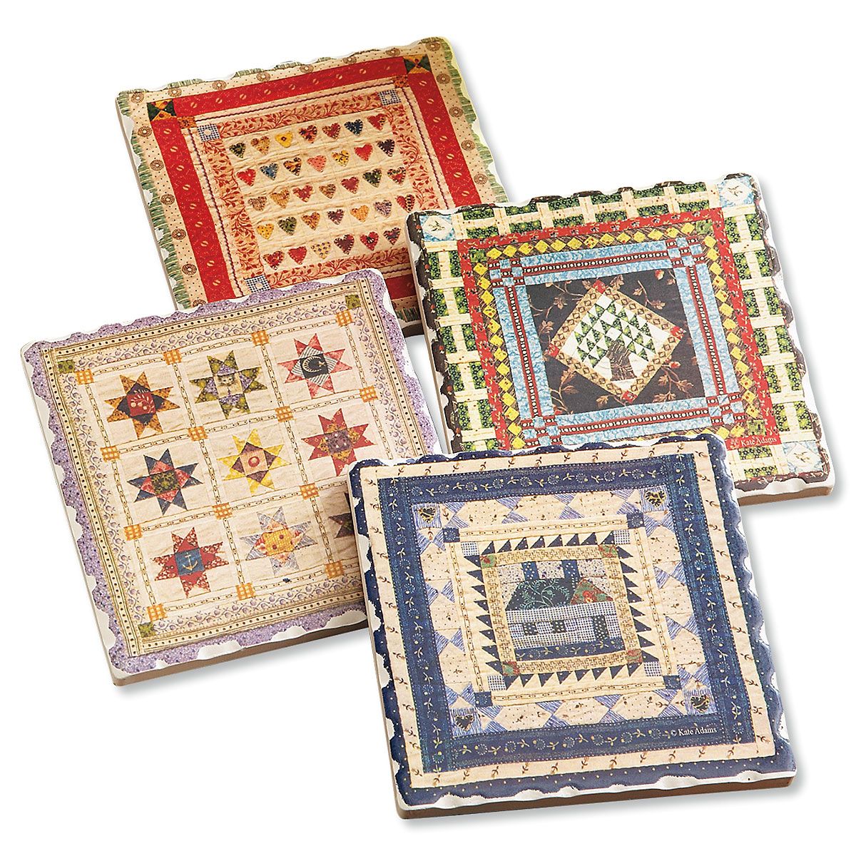 Quilt Coasters Colorful Images