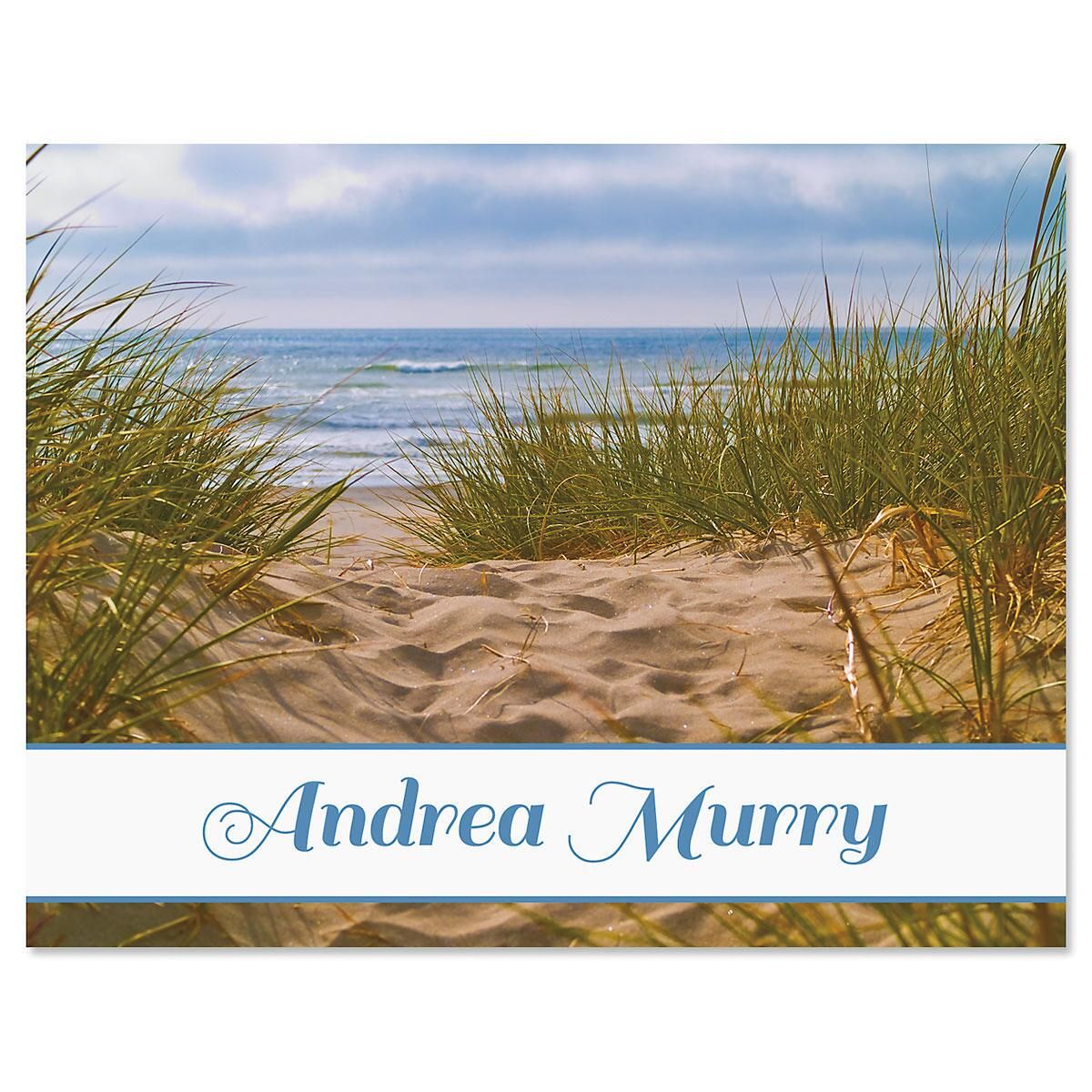 Beach Path Custom Note Cards