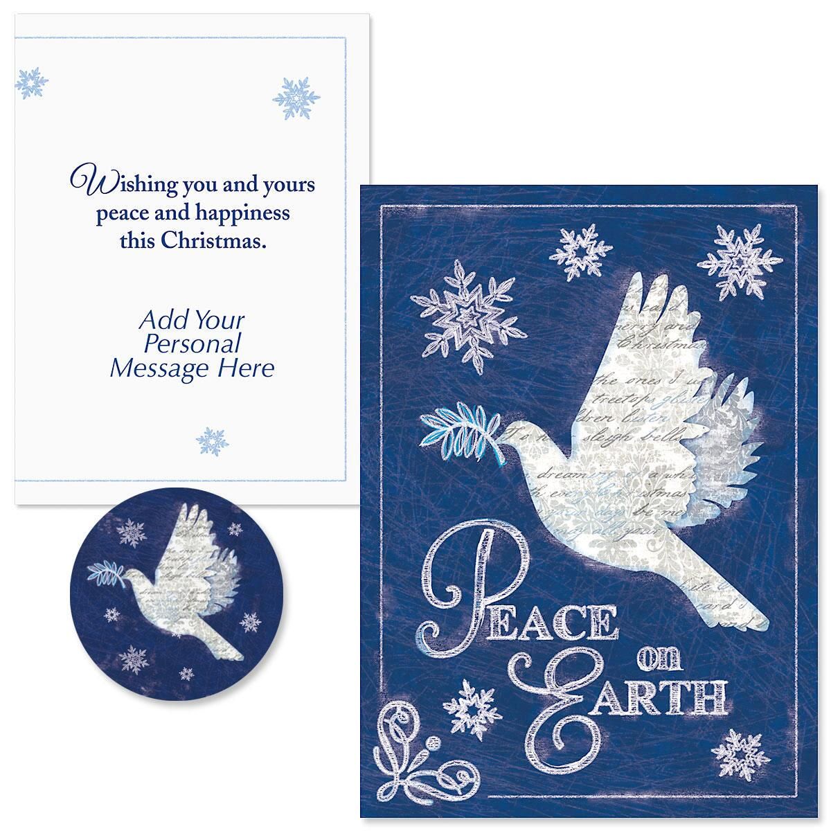 Snow Dove Christmas Cards | Colorful Images