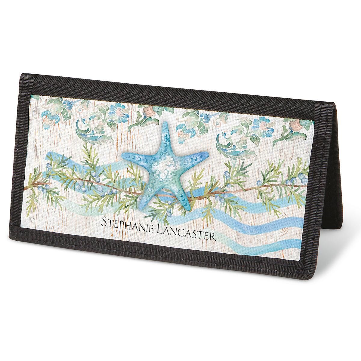 Ocean Tide Checkbook Cover - Personalized