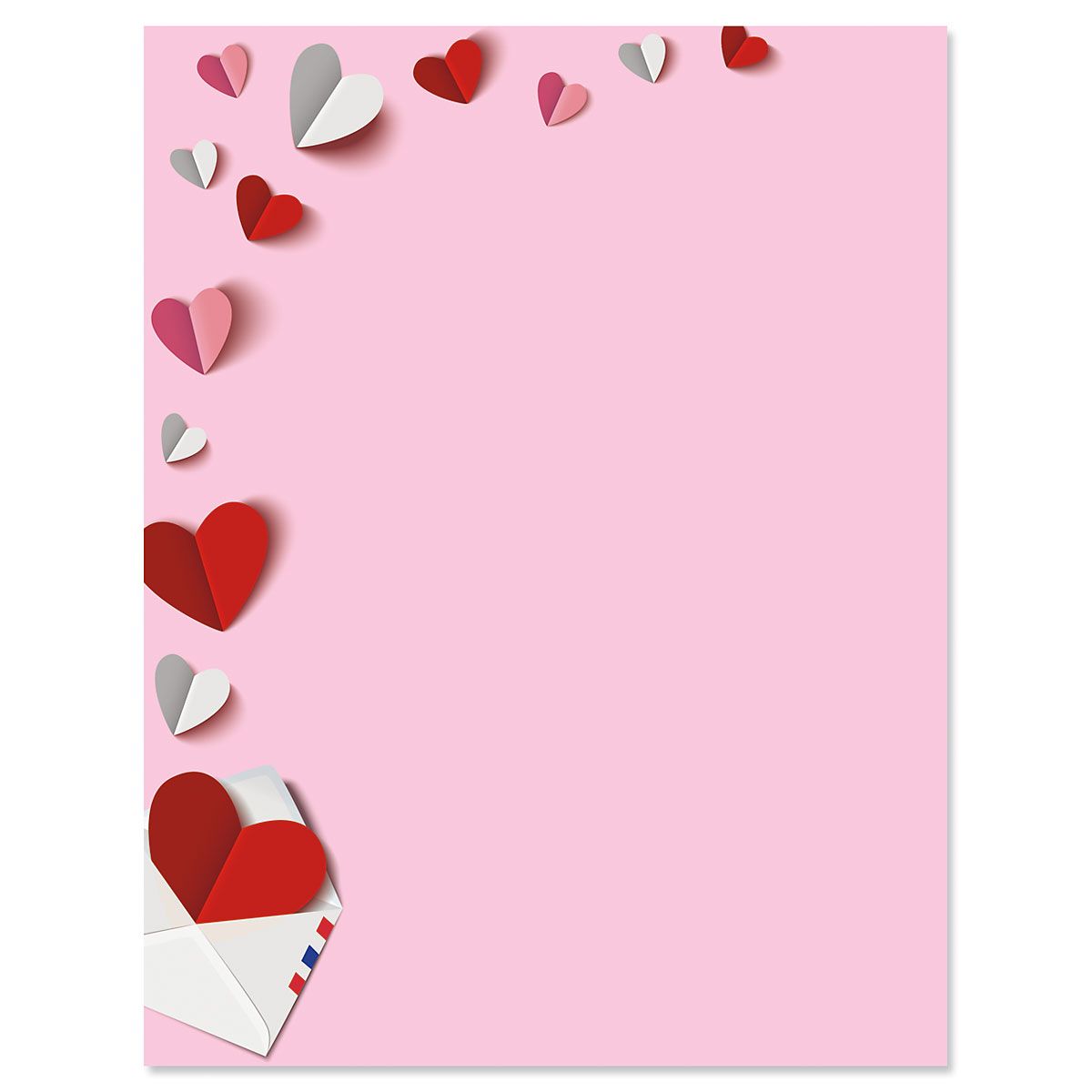 Paper Hearts Valentine's Day Letter Papers Colorful Images
