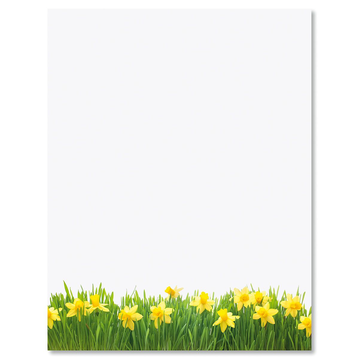 Daffodils Easter Letter Papers