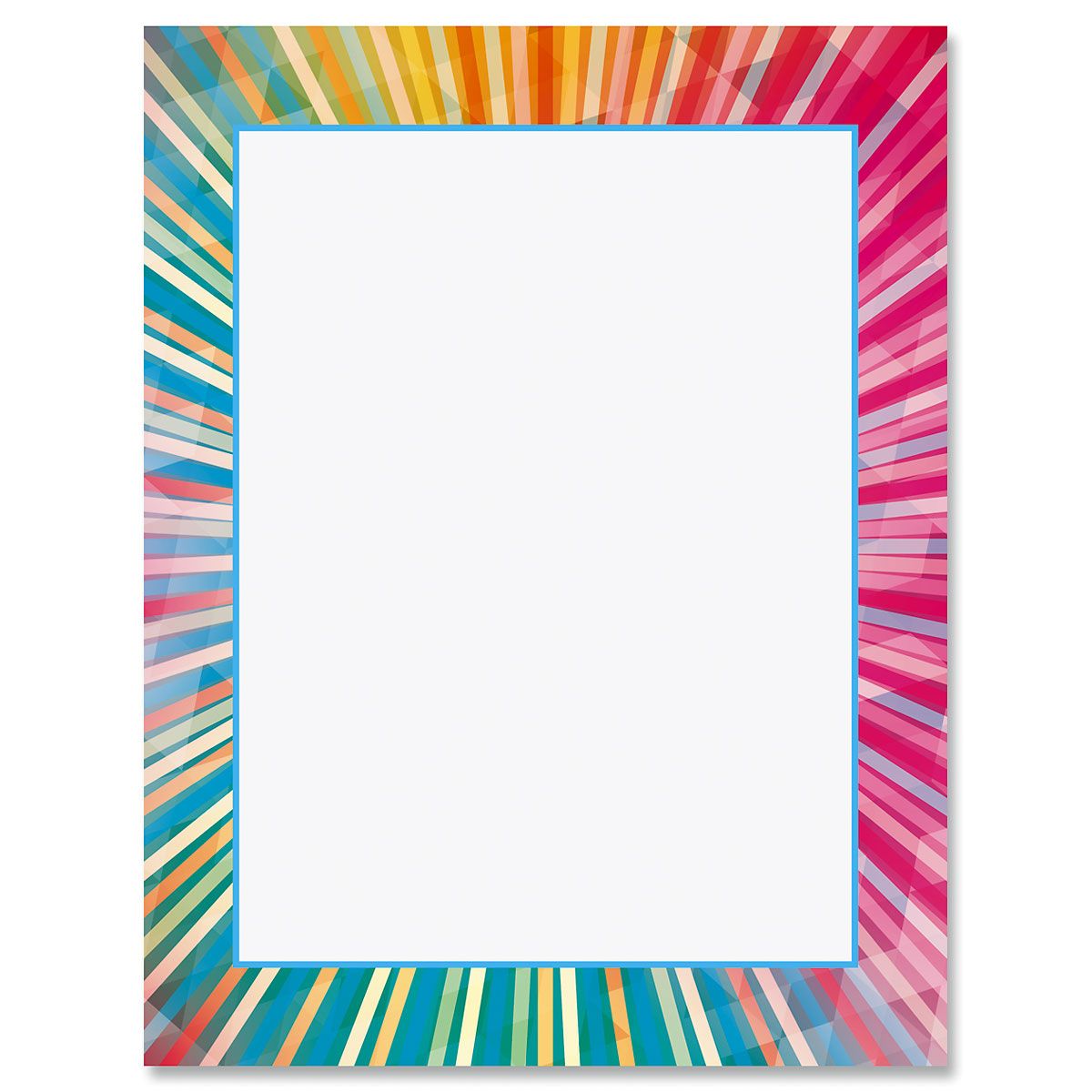 Rainbow Rays Letter Papers