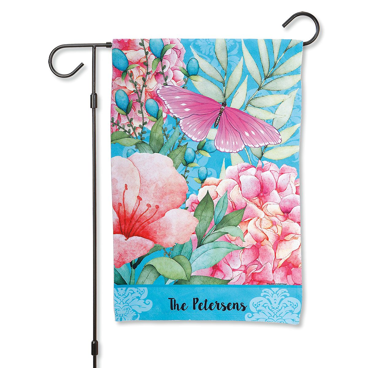 Personalized Butterfly Garden Flag