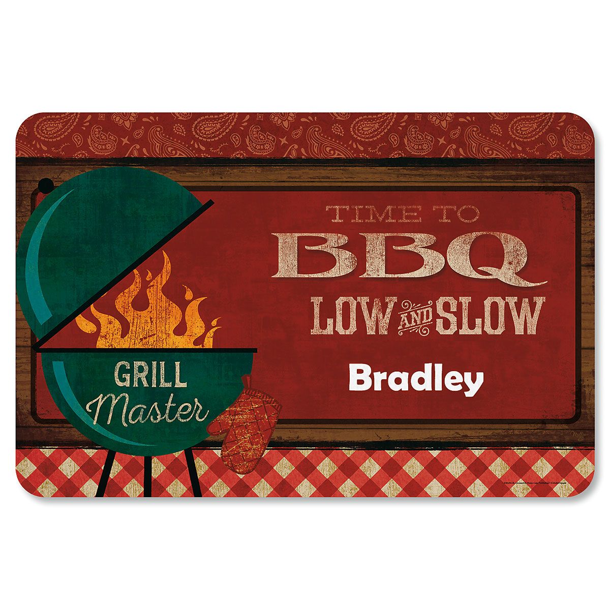 Personalized BBQ Mat