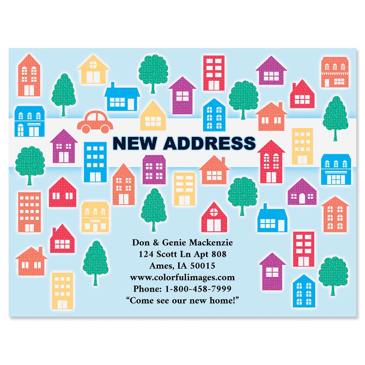City Move New Address Postcards