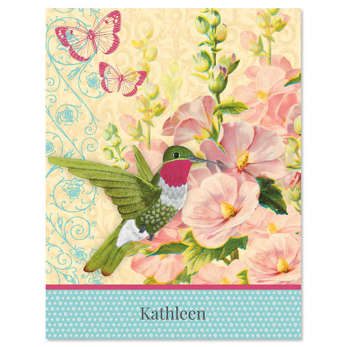 Spring Greetings Custom Note Cards