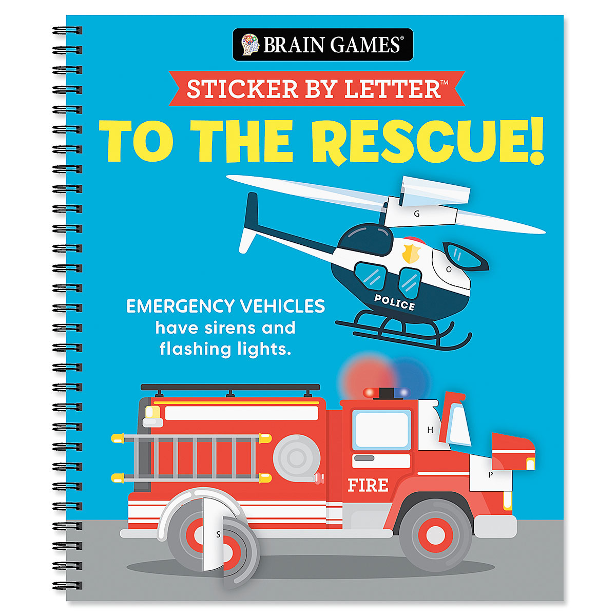 To The Rescue Sticker By Number Brain Games Colorful Images