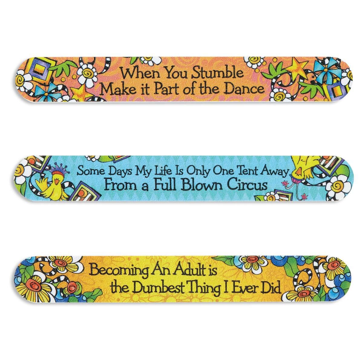 Stumble Emery Boards in Resealable Case Colorful Images