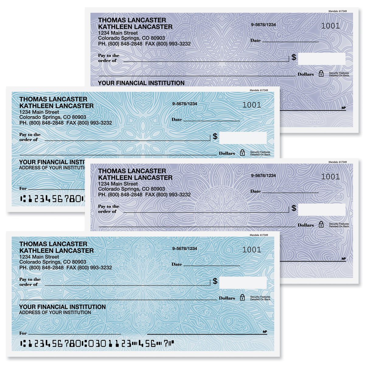 Mandala Personal Single Checks