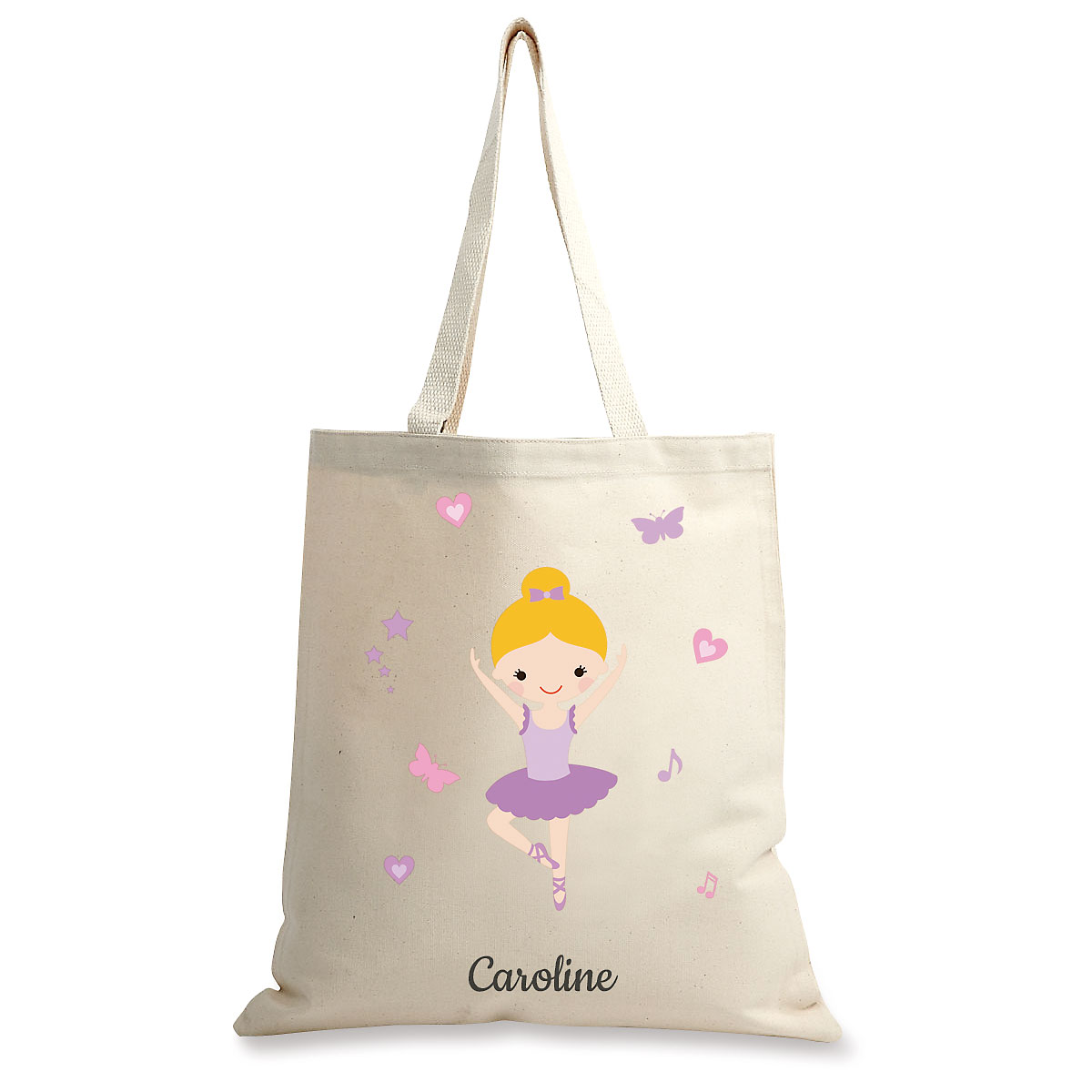 Blonde Ballerina Custom Canvas Tote