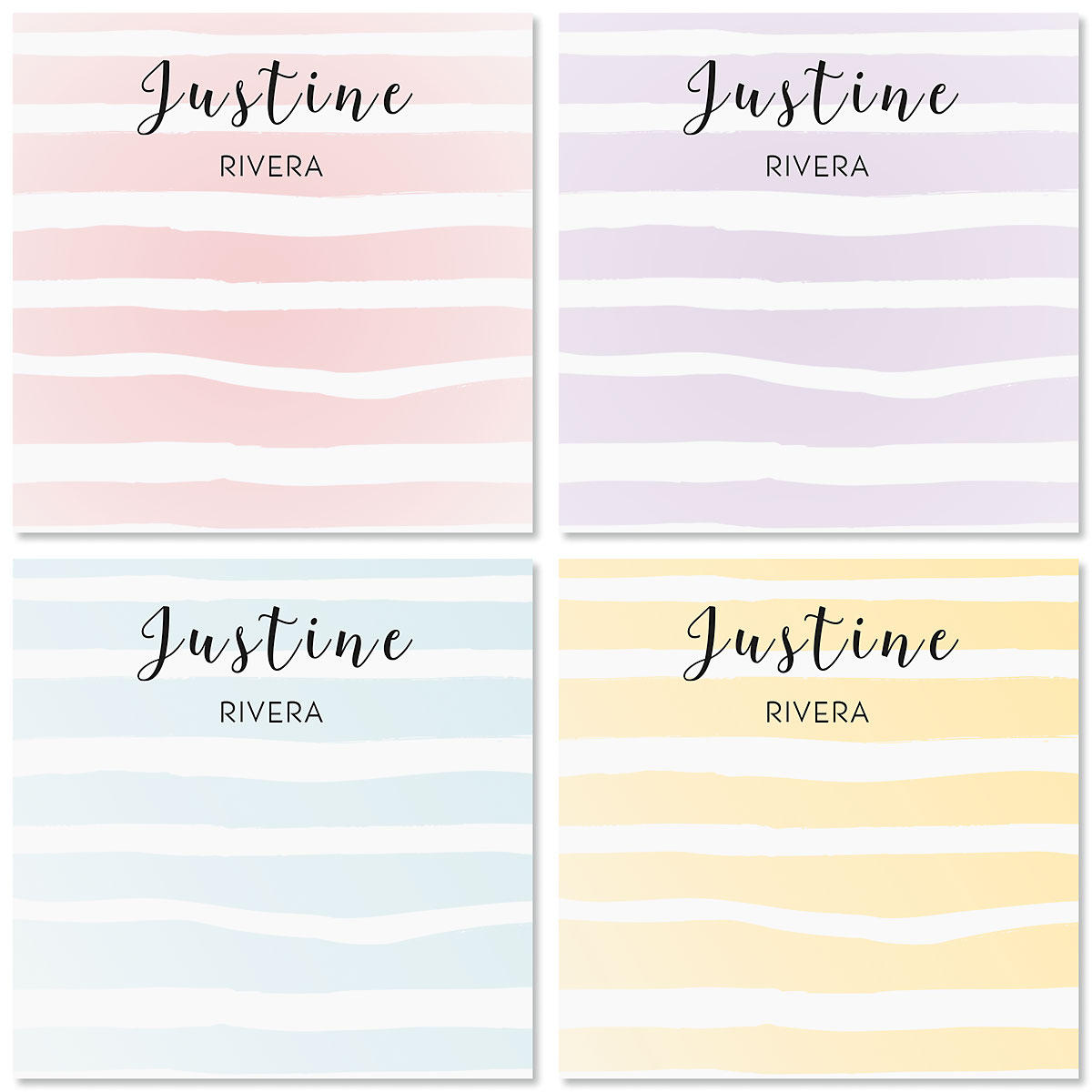 Pastel Island Stripes - Blue Blue Blue