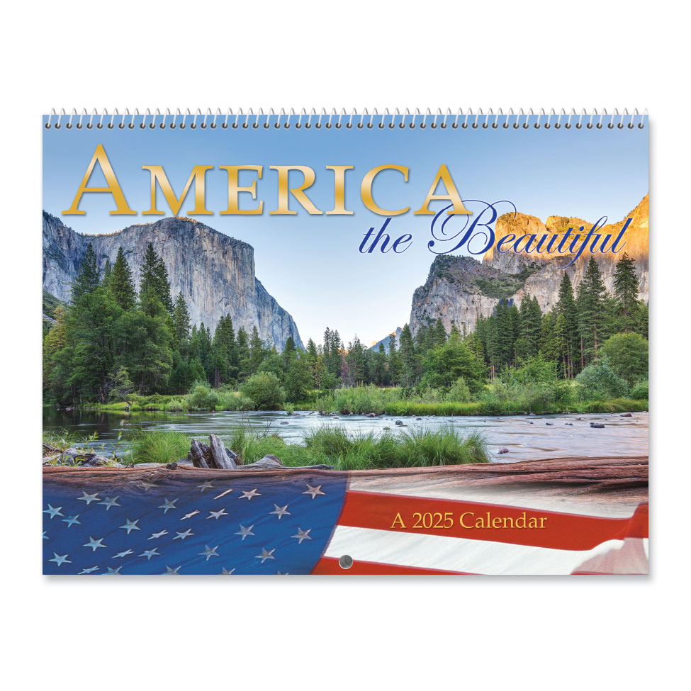 America the Beautiful 2025 Wall Calendar Colorful Images