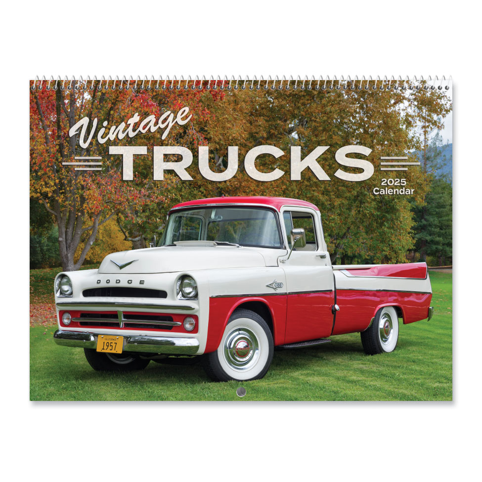 Vintage Trucks 2025 Wall Calendar | Colorful Images