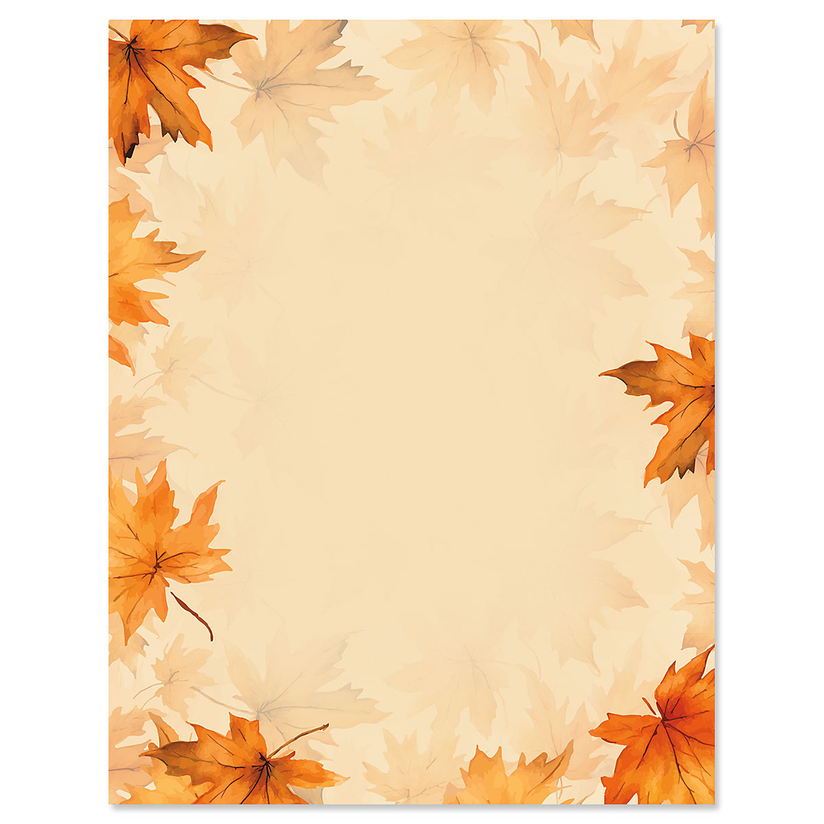 Falling Leaves Letter Papers | Colorful Images