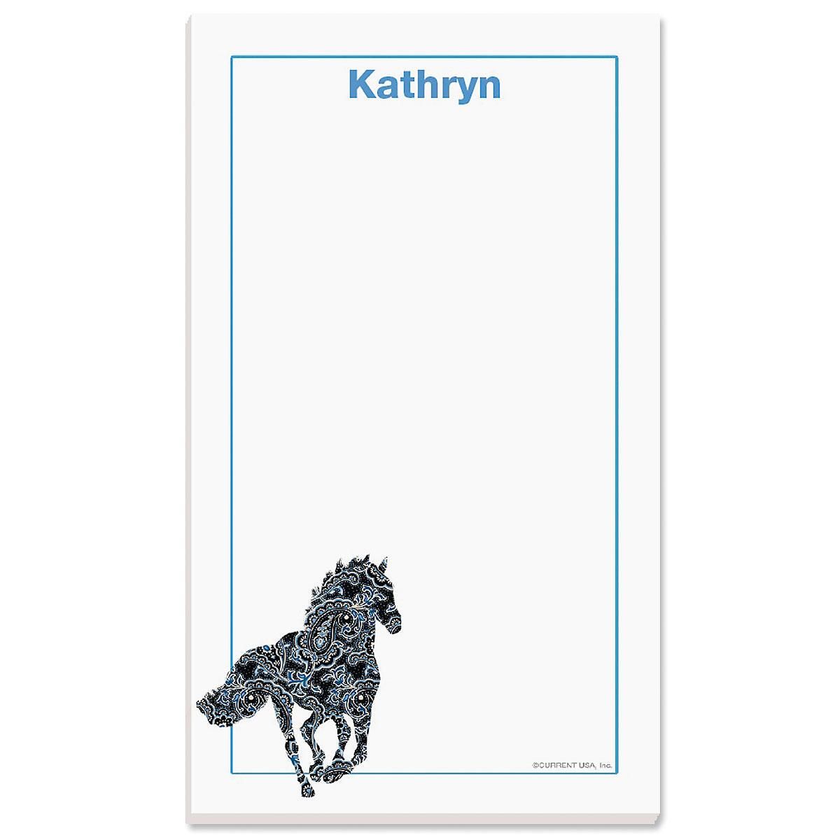 Horse Patterns Custom Memo Pads