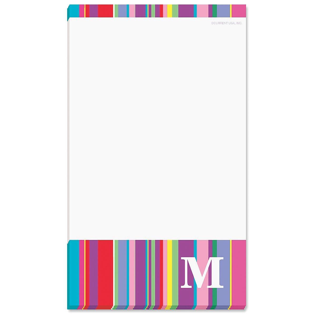 Bold Initial Custom Memo Pads