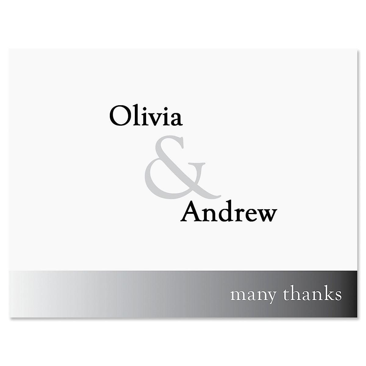 Ampersand Custom Thank You Cards