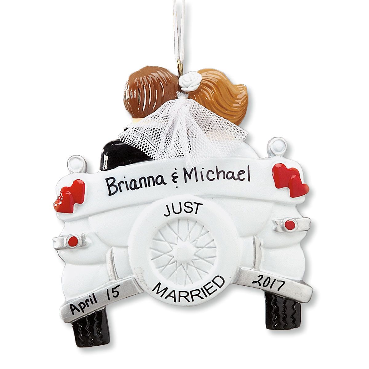 just married custom christmas ornament colorful images just married custom christmas ornament colorful images
