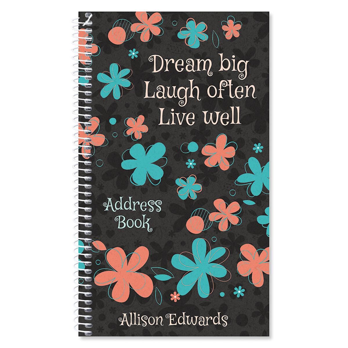 flourish personalized lifetime address book colorful images lifetime address books