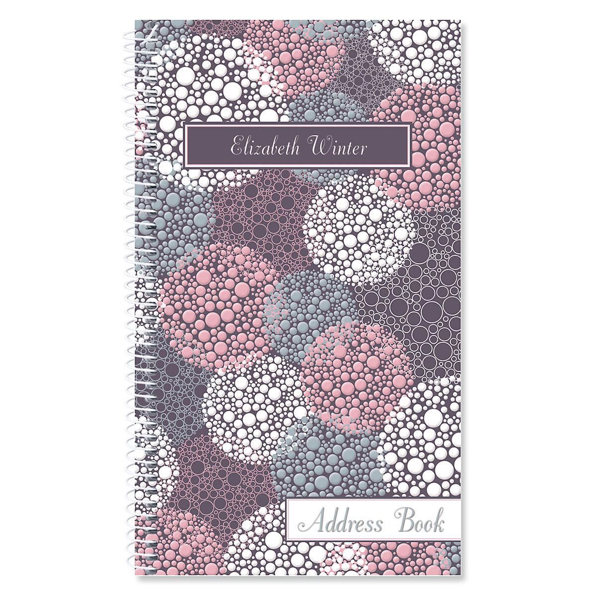 gray burst personalized lifetime address book colorful lifetime address books