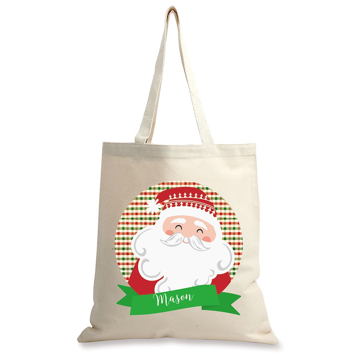From Santa Custom Canvas Tote