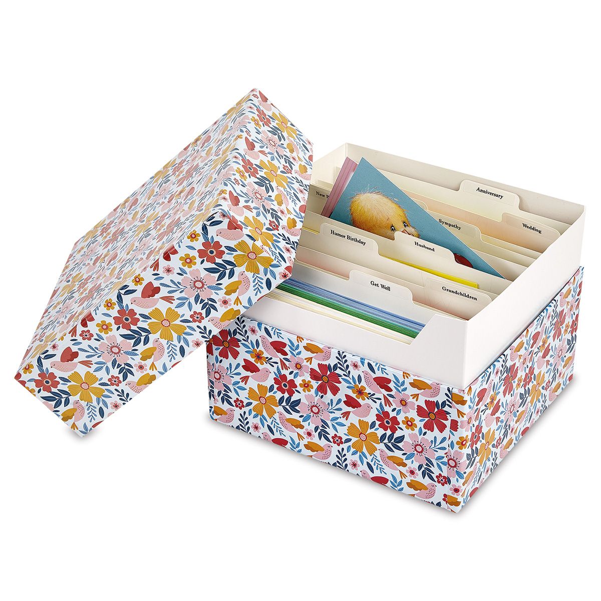 Blossom Top Greeting Card Organizer Box