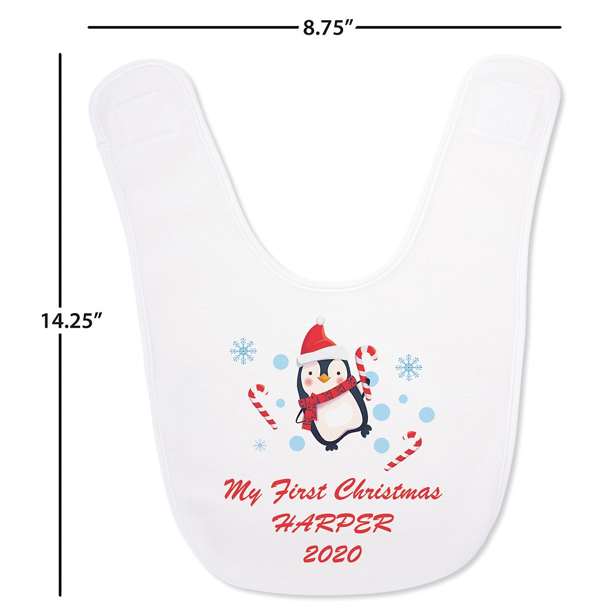 baby's 1st christmas bib
