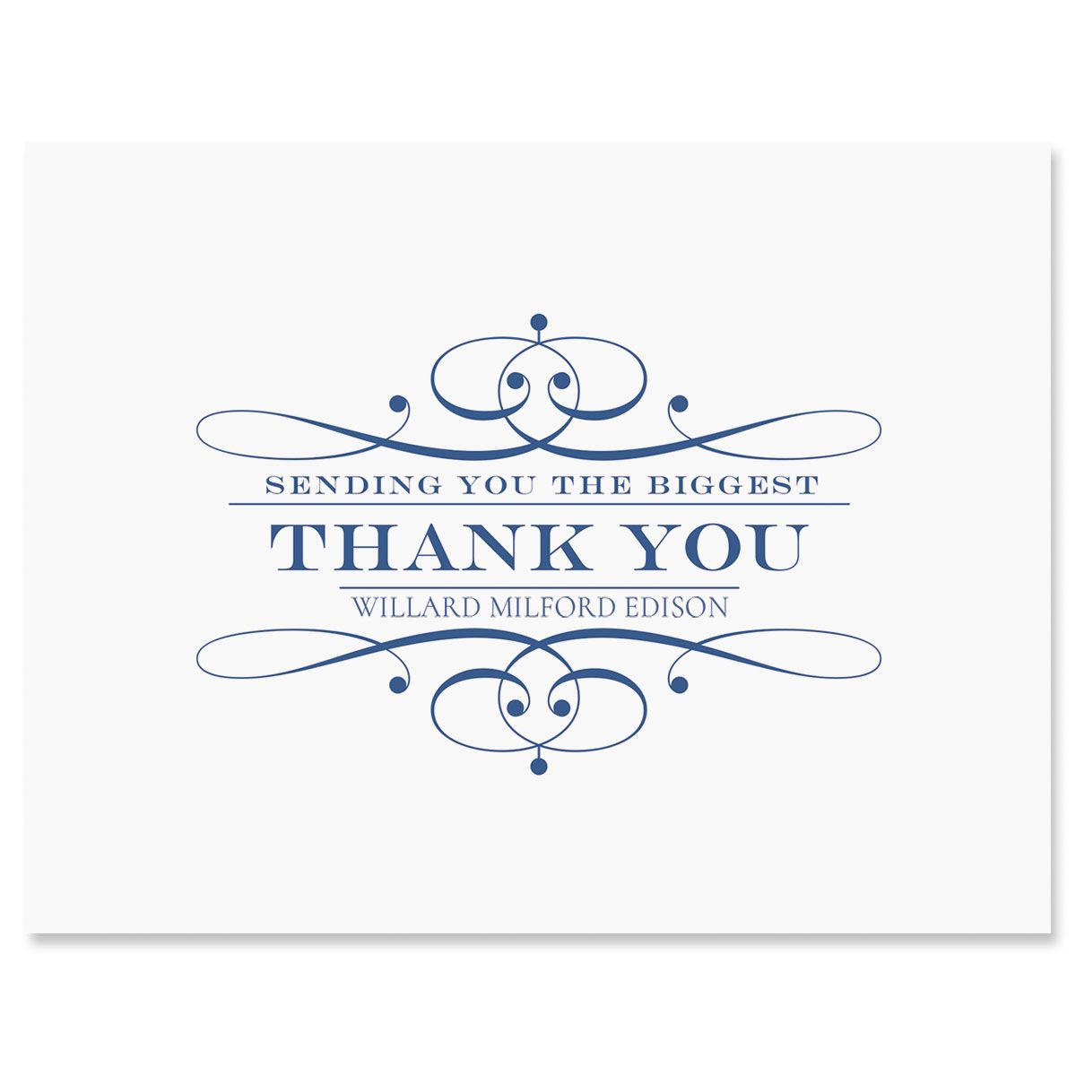 Custom Elegant Thank You Cards - Light Stock