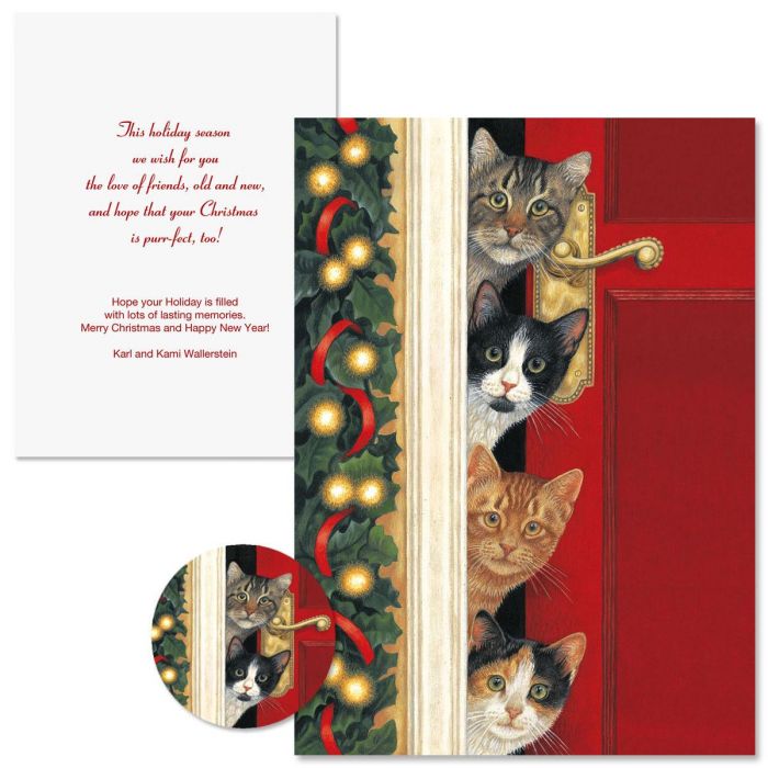 Whiskered Wel E Christmas Cards