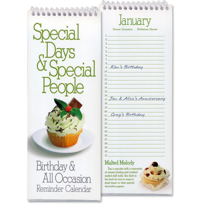 Birthday Special Occasion Reminder Calendar Colorful Images