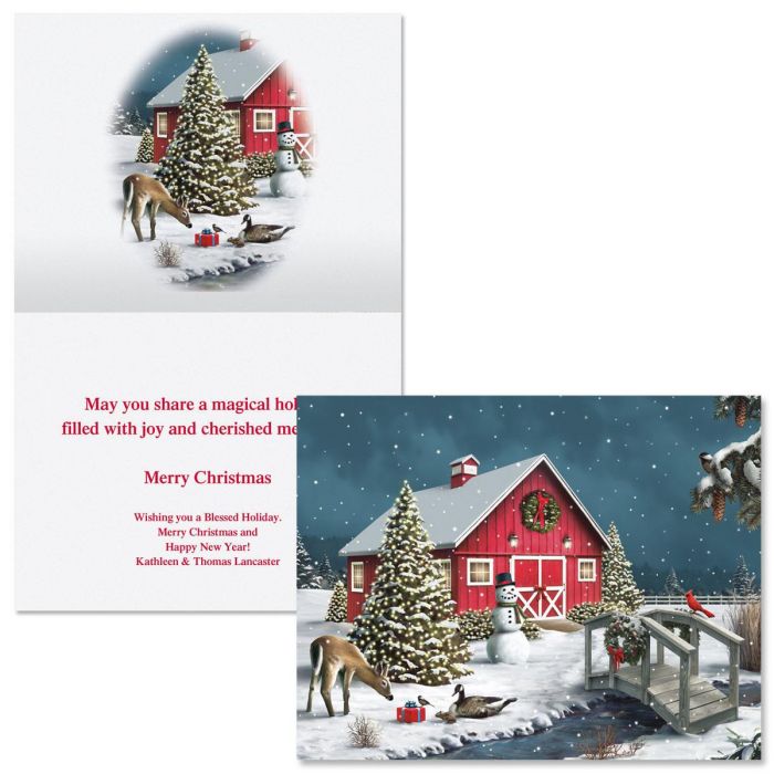 Natures Gift Note Card Size Christmas Cards