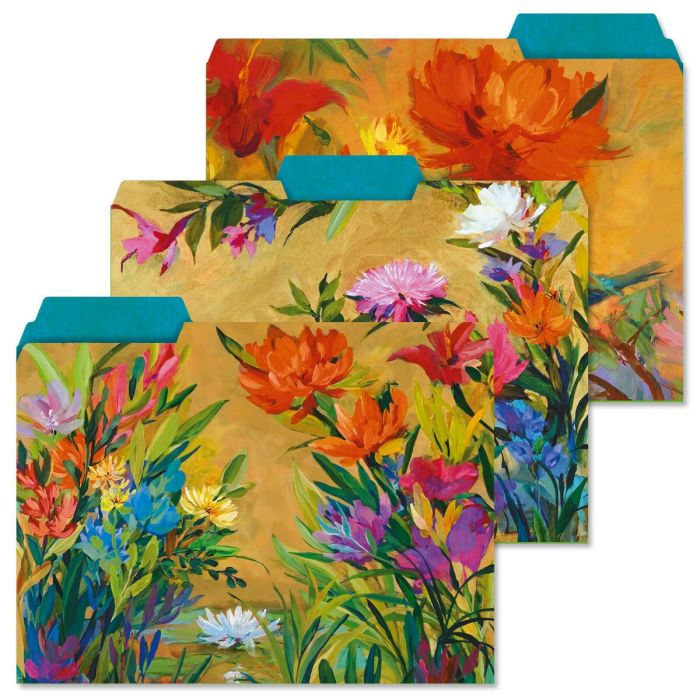 Spring Garden File Folders Colorful Images