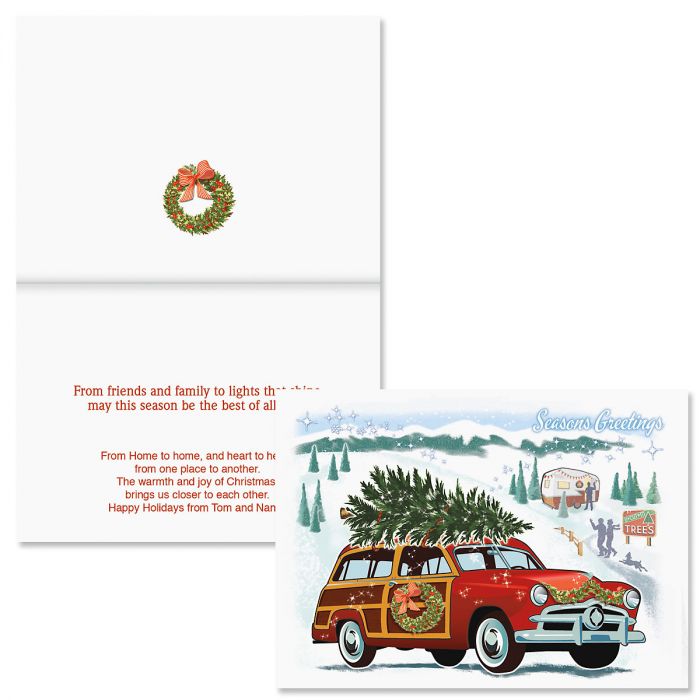 Nostalgic Greeting Christmas Cards