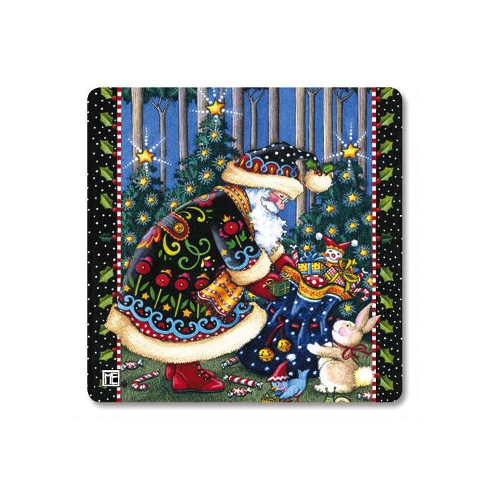 Marys Woodland Christmas Envelope Seals Colorful Images