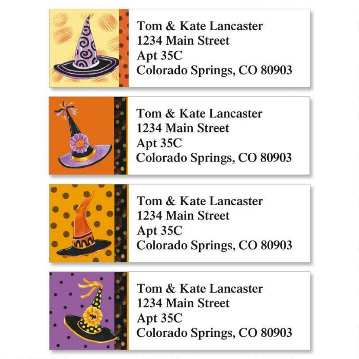 Halloween Hats Classic Return Address Labels