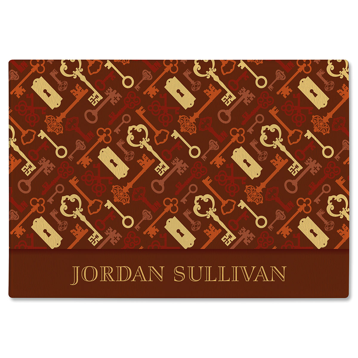 Keyed Up Custom Glass Cutting Board
