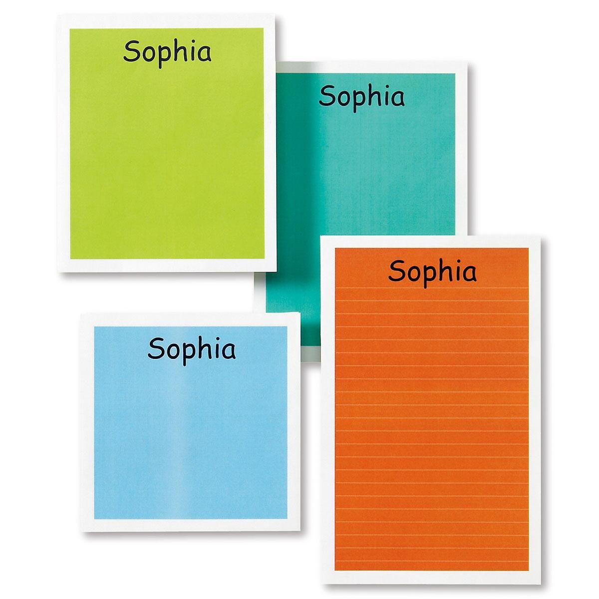 Multicolored Personalized Memo Pads Colorful Images