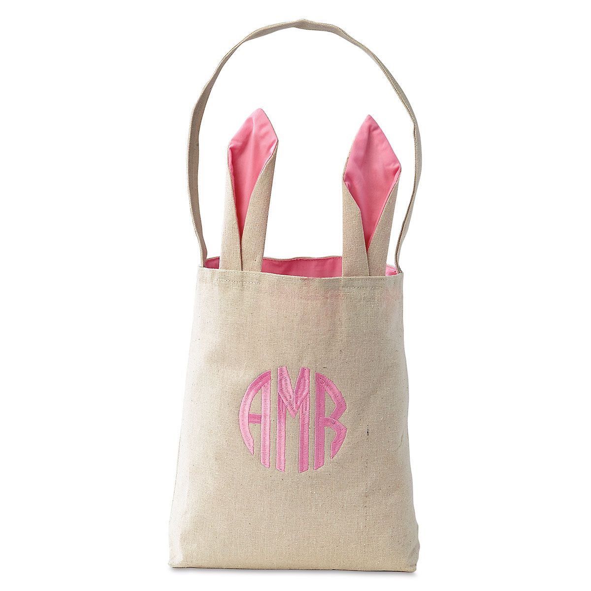 Custom Pink Easter Tote with Ears