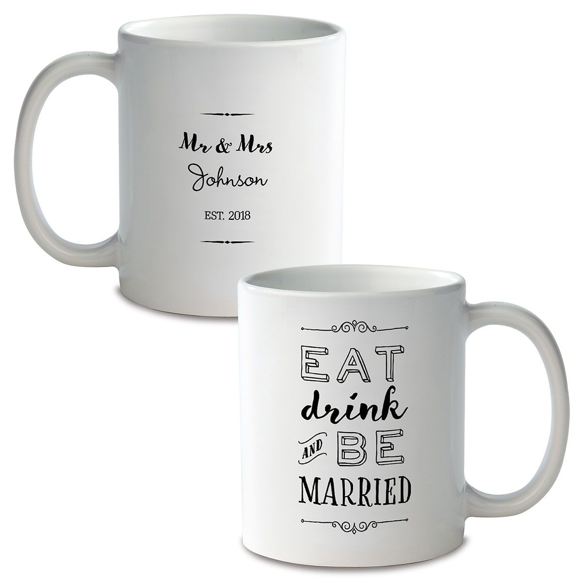 Be Married Personalized Ceramic Mug Black Handle