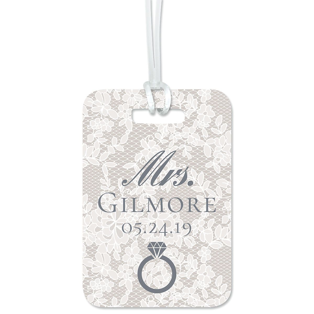 Chantilly Lace Custom Luggage Tag