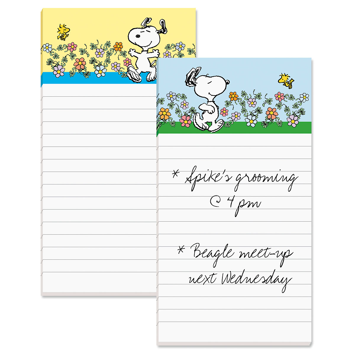 Snoopy List Pads | Colorful Images