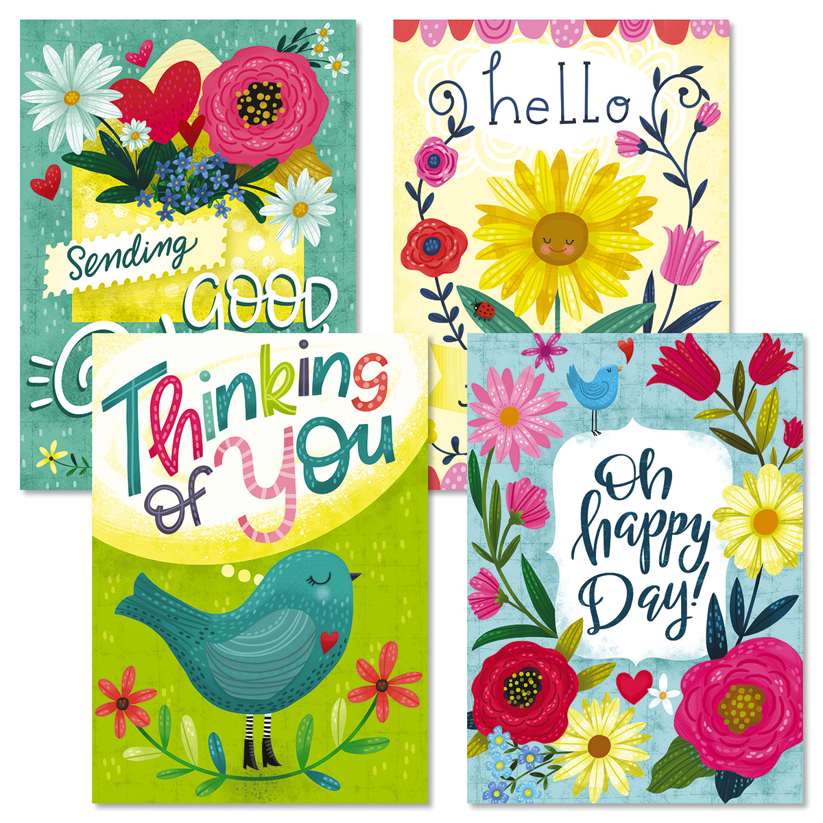 Hello Friend Cards | Colorful Images