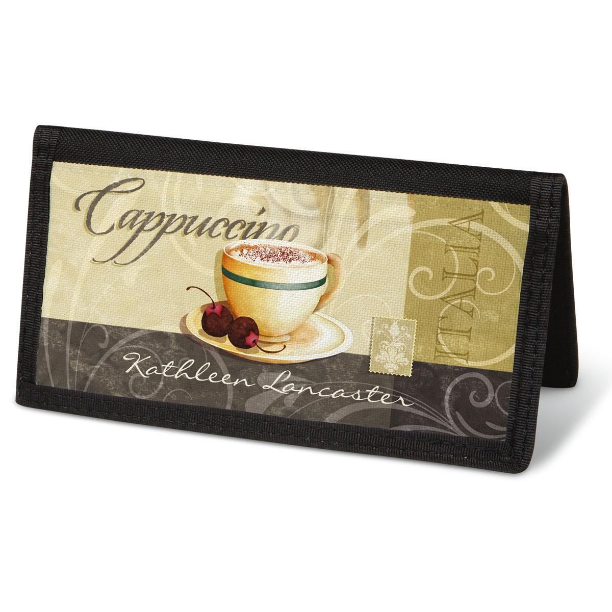 Coffee Talk Checkbook Cover - Personalized