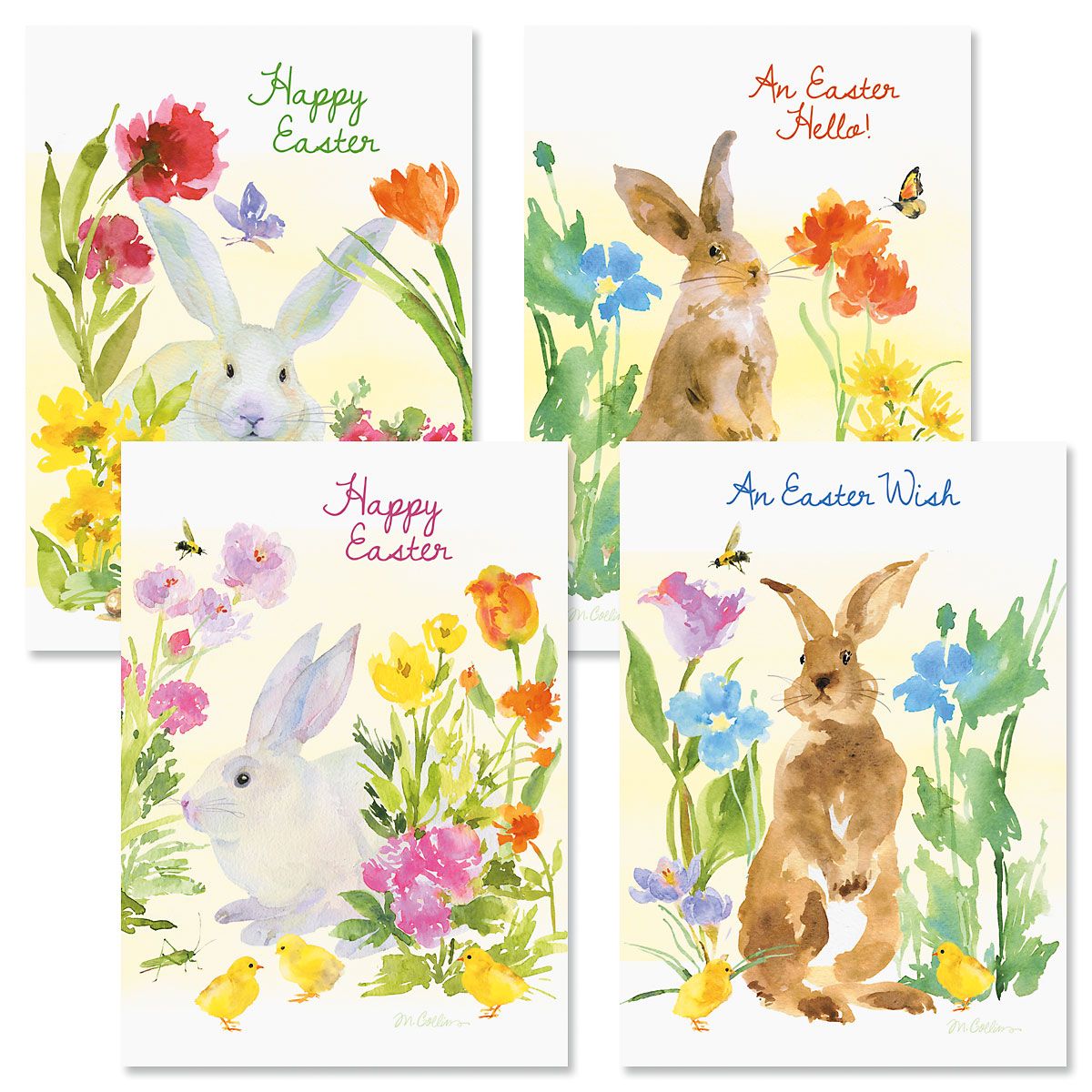 Easter Bunnies Cards | Colorful Images
